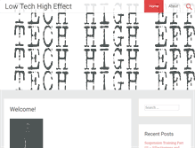 Tablet Screenshot of lowtechhigheffect.com